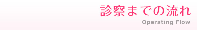 城本クリニック　診察までの流れ